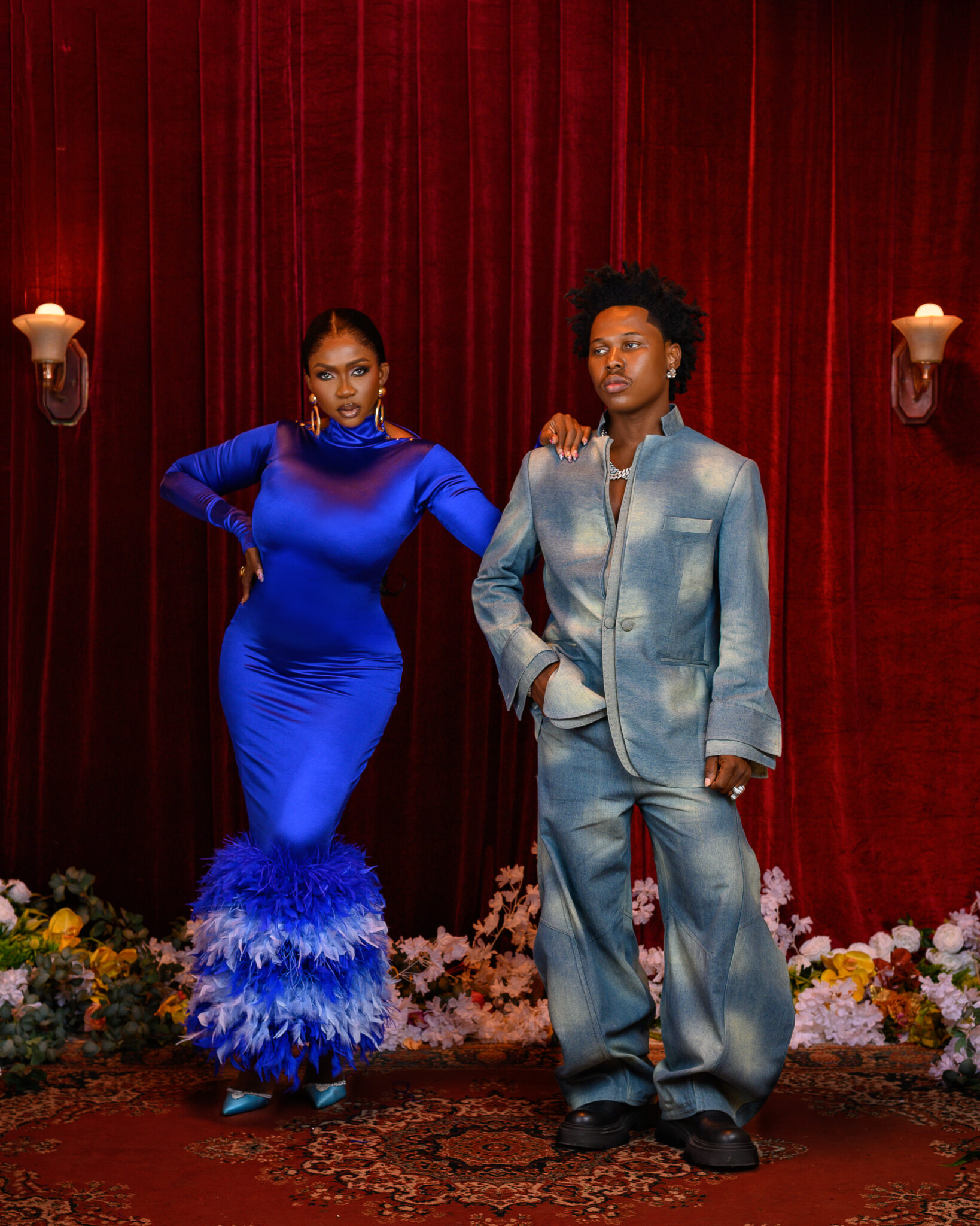 Waje And Shoday in a promotional shoot for The Four